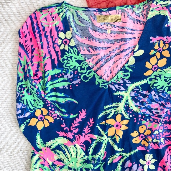 Lilly Pulitzer All A Glow Erin Dress Indigo XXS - Picture 5 of 14